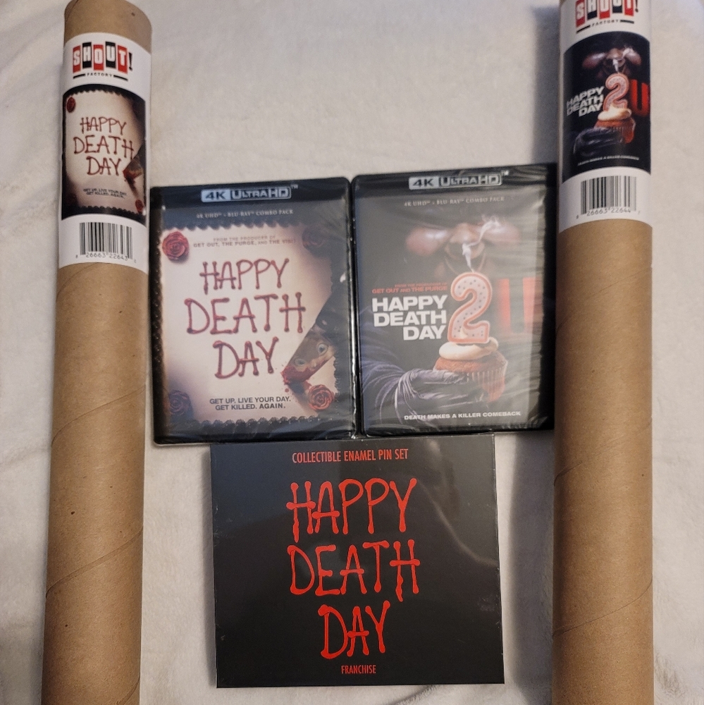 Happy Death Day and Happy Death Day 2 U 4k Scream Factory Collector's Set